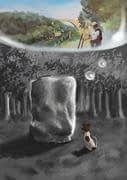 The little clever dog and the magical stone