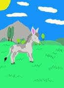 Grisgiu the stubborn donkey