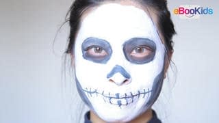 DIY Halloween Skeleton make-up